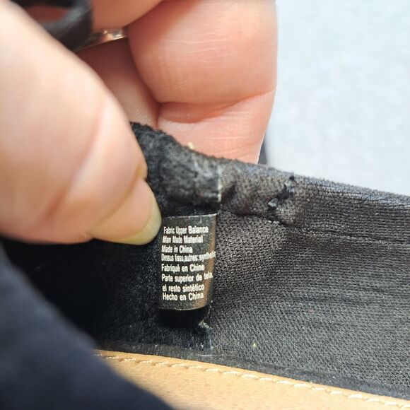 BRASH BLACK FAUX SUEDE LOW HEEL SHOES WOMENS SIZE 6 COMFY EVERYDAY WORK SLIP ON - Picture 7 of 9